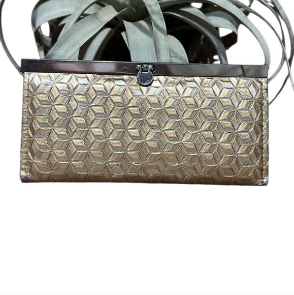 Stylish Multicolor Clutch Set Boho, And Geometric Gold Clutch - Picture 3 of 9